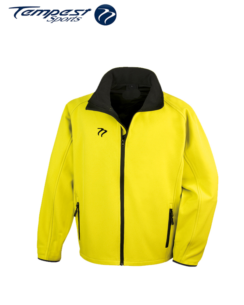 Umpires Yellow Black Soft Shell Jacket